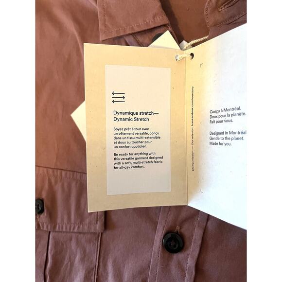 NWT Frank and Oak Relaxed Men’s Button Down - Picture 4 of 9